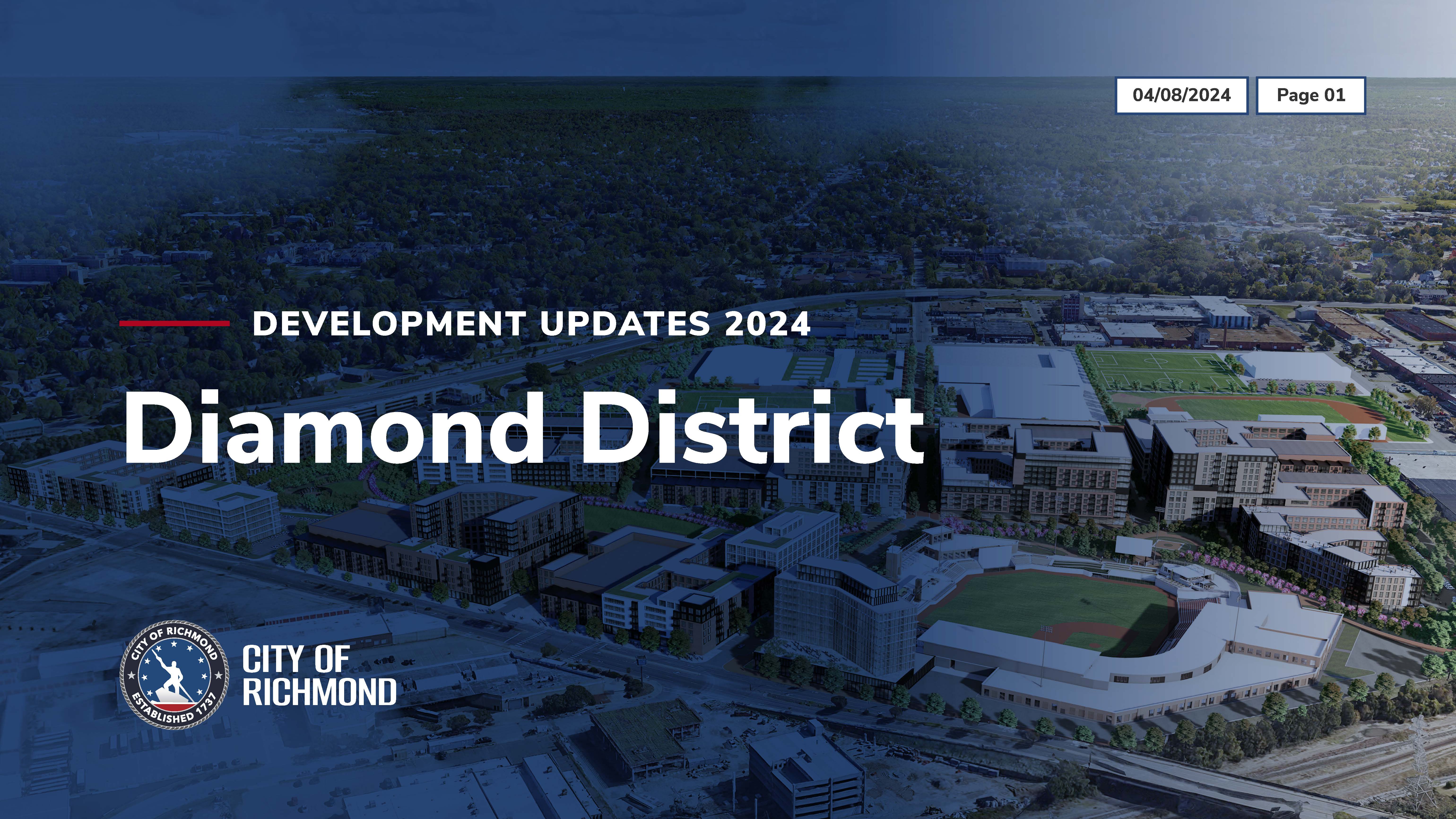 Updated rendering of the Diamond District development plan
