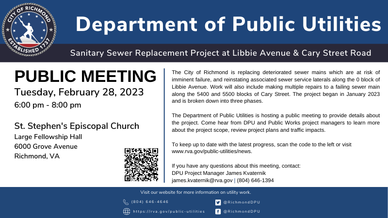 Libbie and Cary Public Meeting Notice