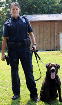 Officer Meridith Mullins and K-9 Sophie