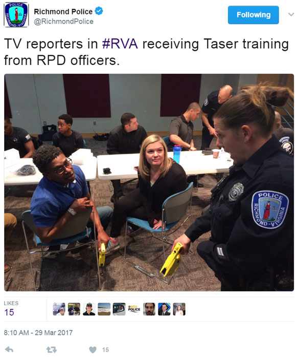 Richmond Police Department Taser Training - Click to Enlarge