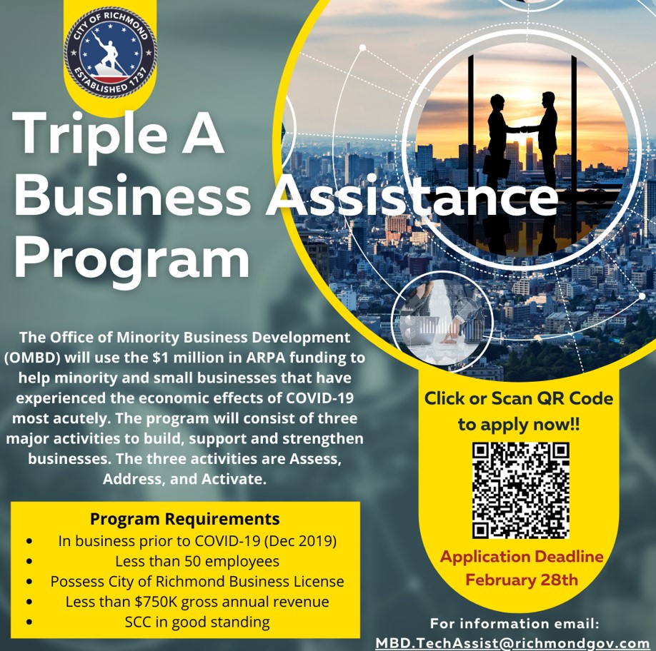 Triple A Business Assistance Program Extended