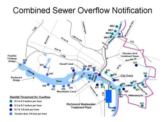 CSO Overflow map