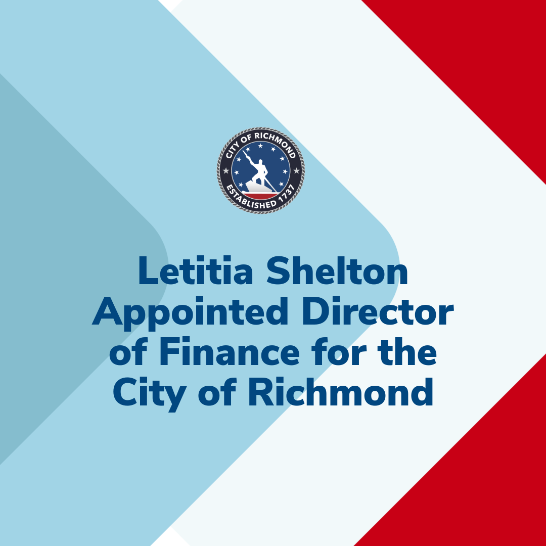 Letitia Shelton Appointed Director of Finance for the City of Richmond