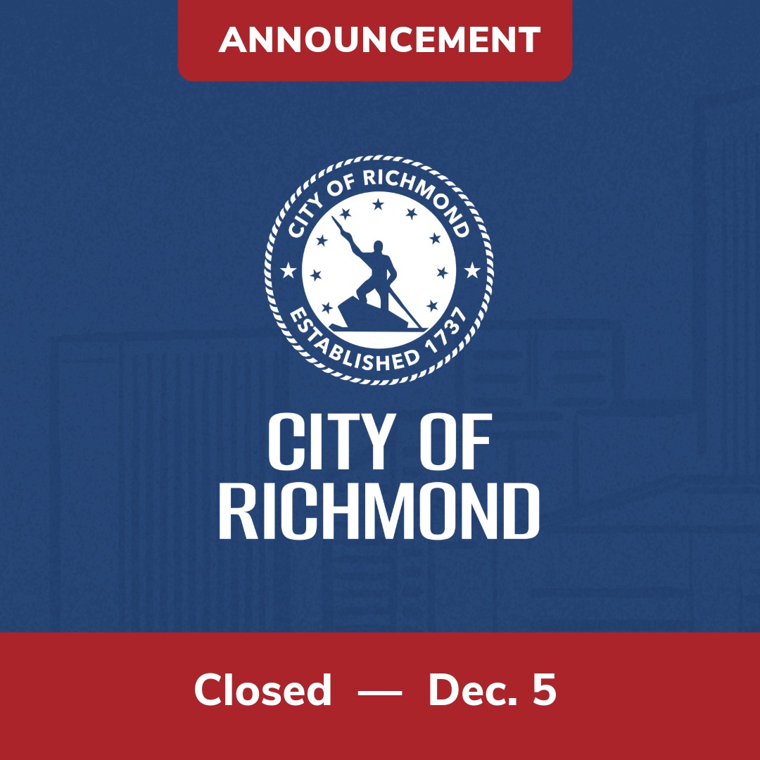 City of Richmond closed December 5