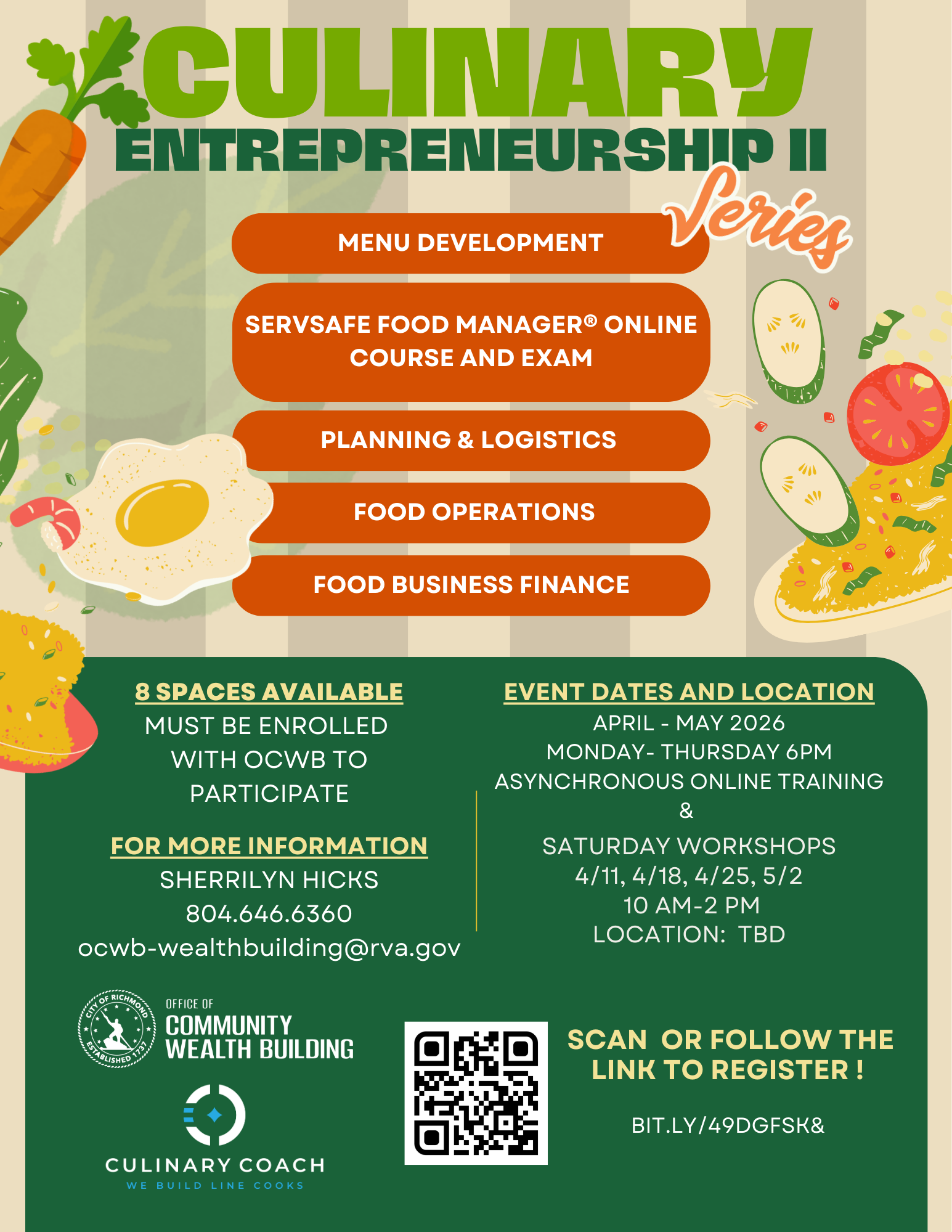 OCWB Culinary Entrepreneurship