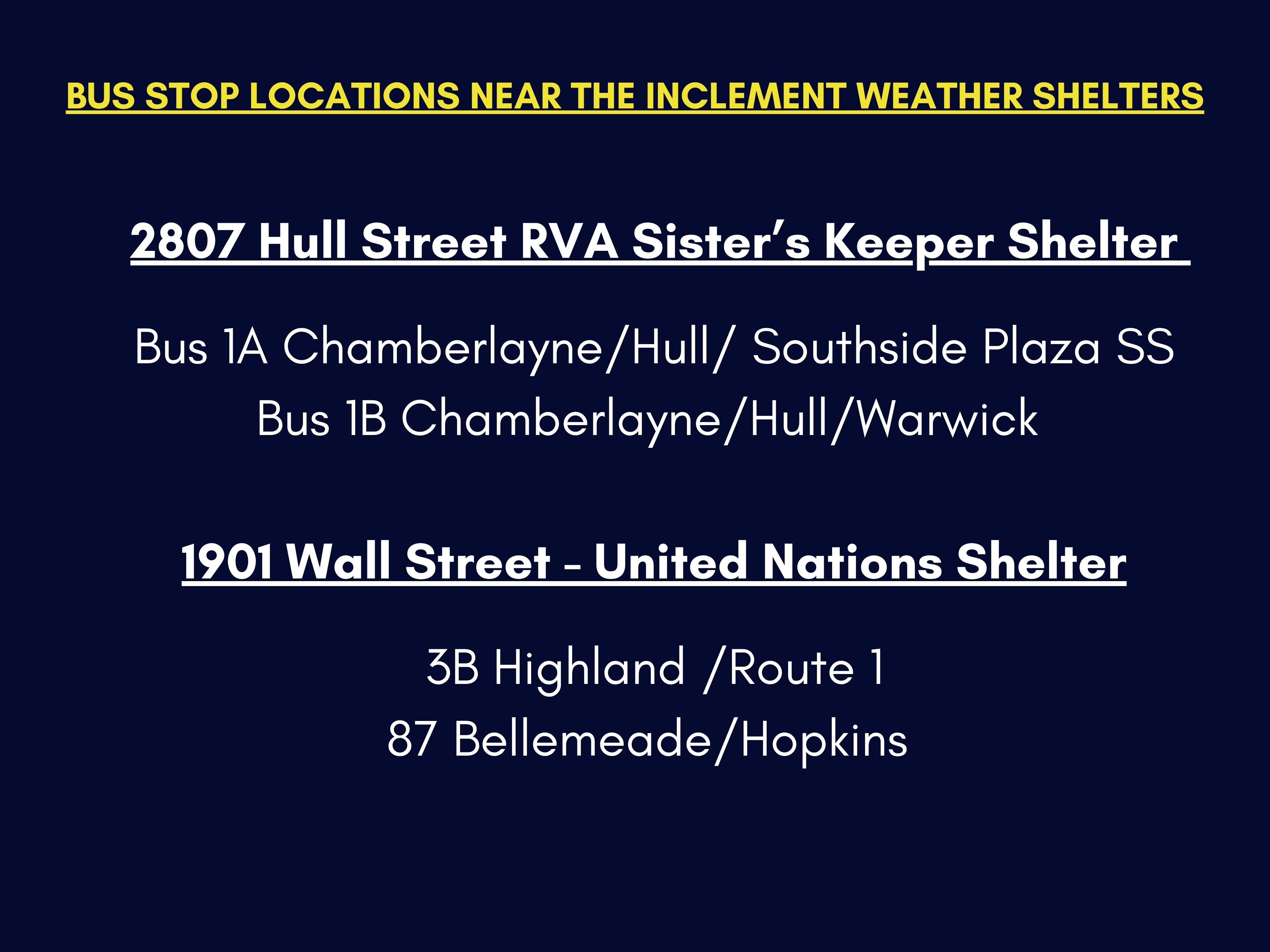 Second Emergency Shelter Graphic