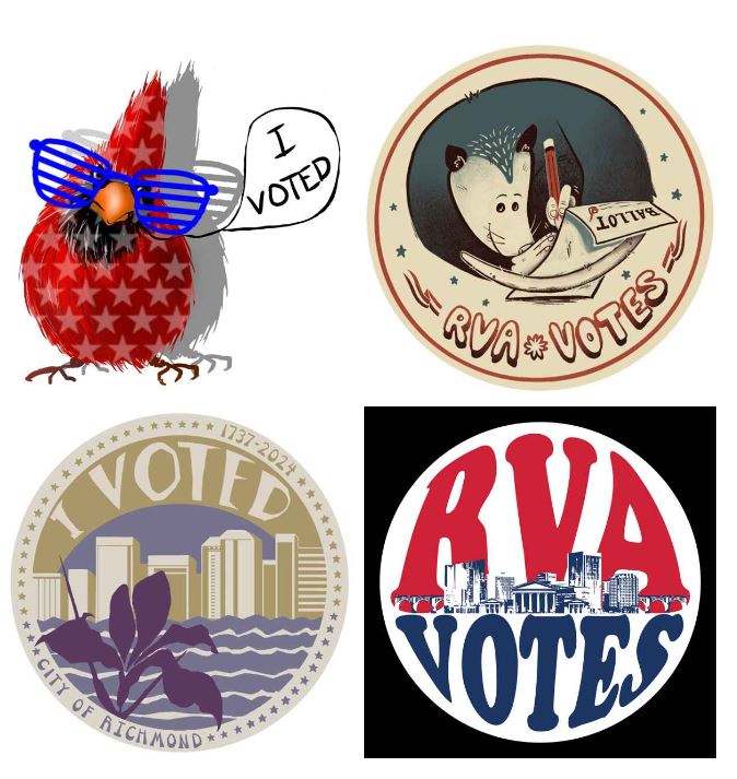 4 Finalists "I Voted" Sticker Content