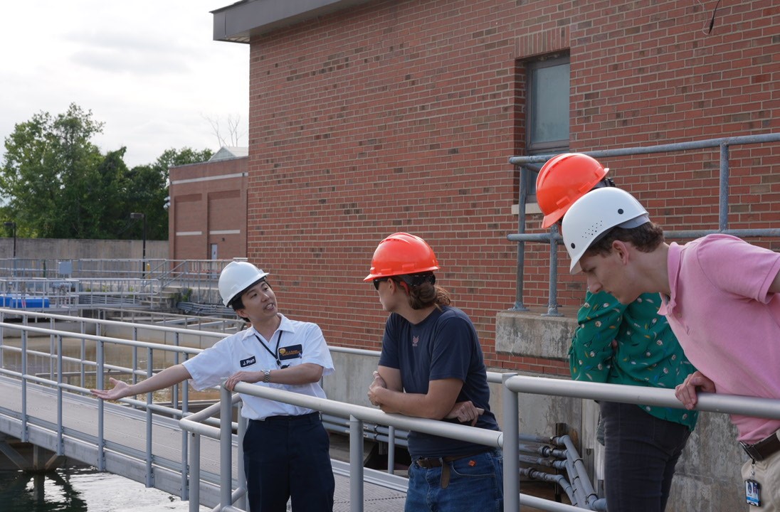 Citizens Academy participants and tour guide at the water treatment plant.