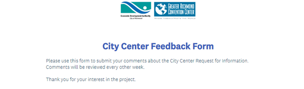 City Center Feedback Form