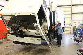 Fleet - Image - Mechanic working on a large truck