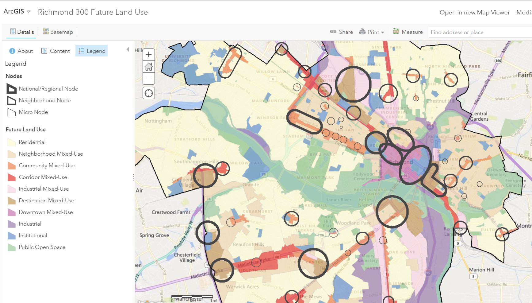 Nodes Map AGOL