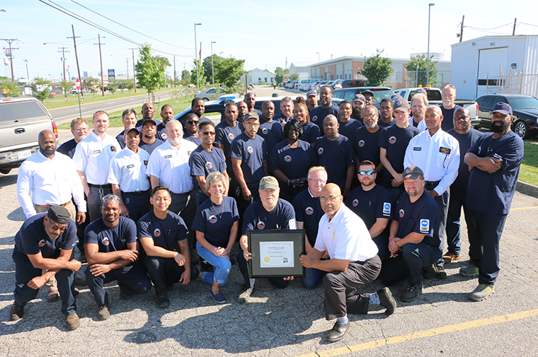 Group Photo - Fleet Staff with Award