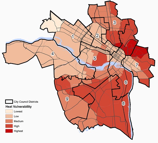 Heat Vulnerability Map