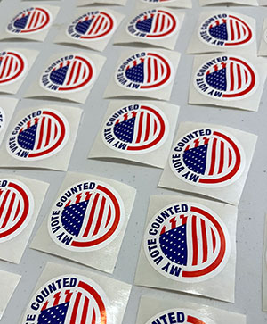 picture of voting sticker