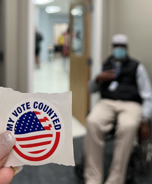 picture of a voter