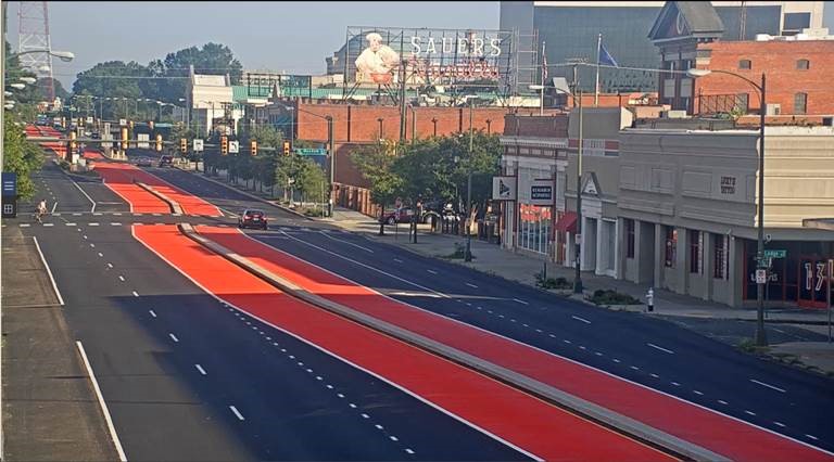 Image - Pulse Red BRT Pavement along Broad Street