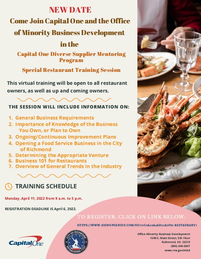 New Date Capital One Restaurant Training