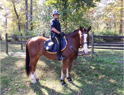 Officer Collins and Samson