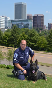 Officer Sammy Hernandez and K-9 Niko