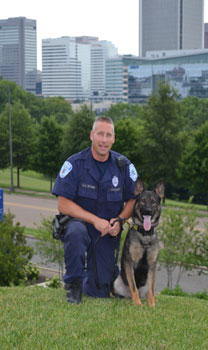 Officer Walter Stone and K-9 Macon