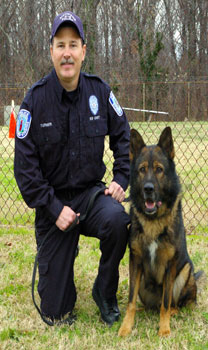 Officer James Turner and K-9 Arek