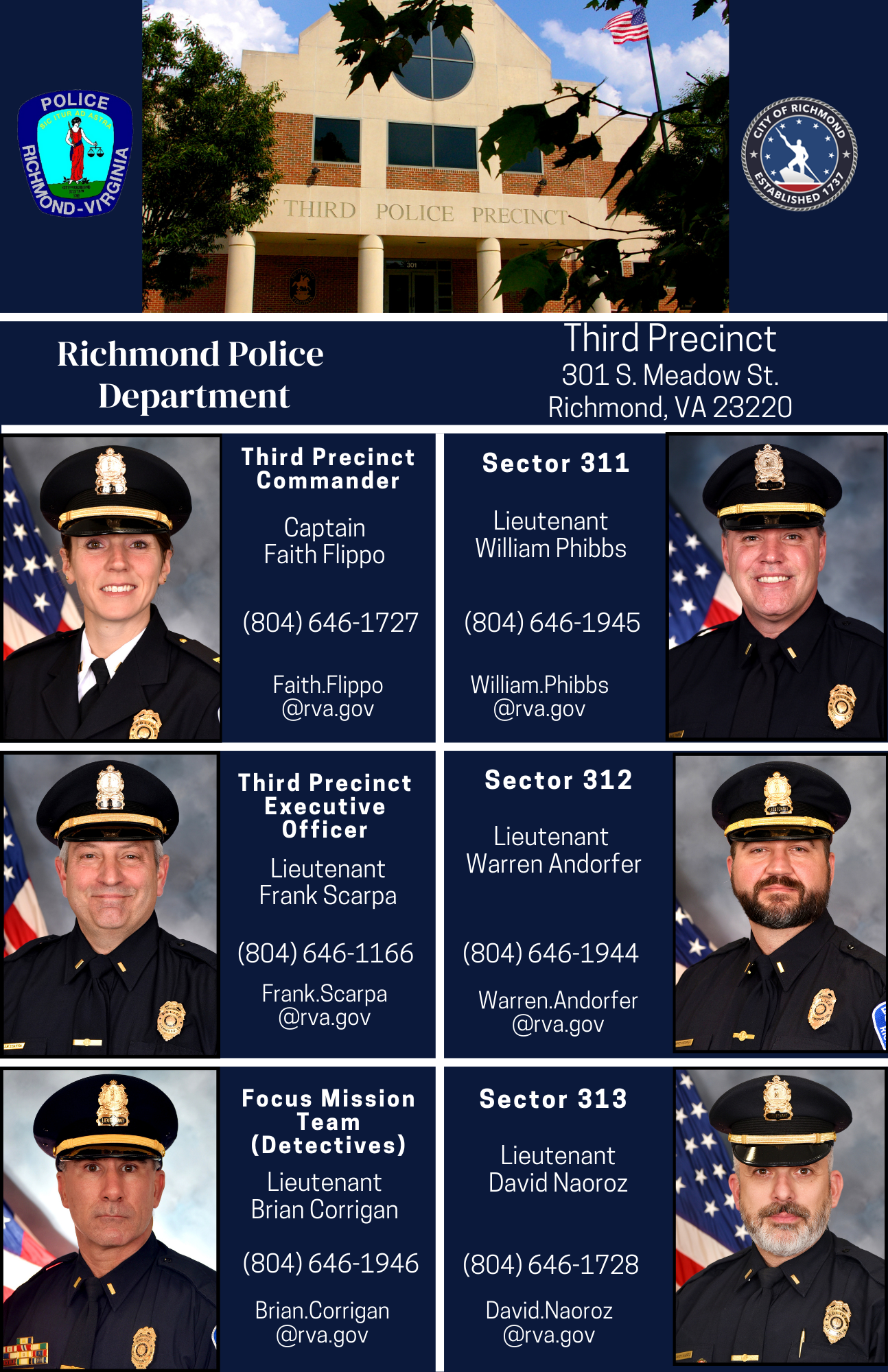 Third Precinct Lineup