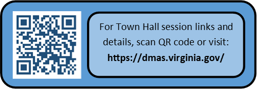 QR Code for Town Hall sessions Links and Details