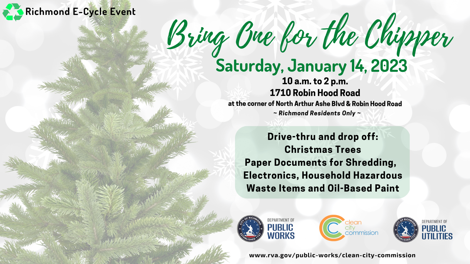 Image - Bring One for the Chipper Recycling Event