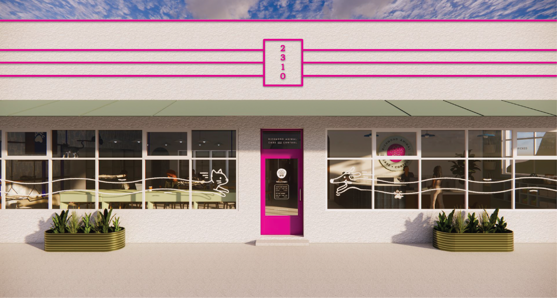 New adoption center exterior