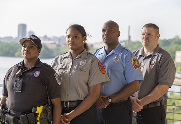 Portrait of staff from DEC, RPD, RFD and RAA