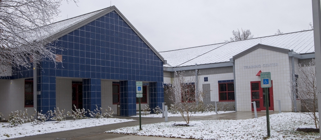 Emergency Communications Center in snow