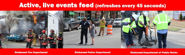 Fire, police, DPW staff working