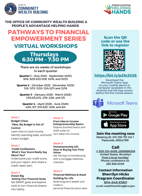 OVWB pathways to Financial Empowerment